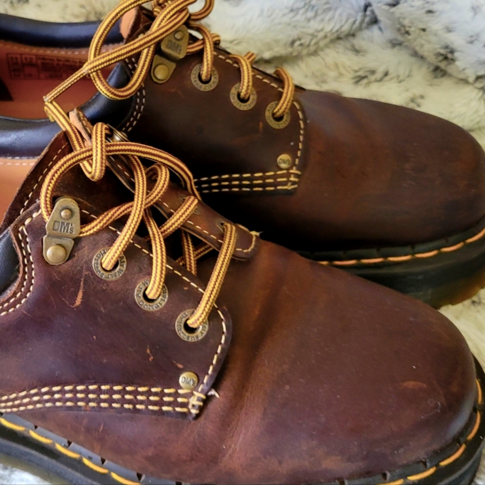 Dr. Martens 8053 Arc Crazy Horse Leather Platform Casual Shoes